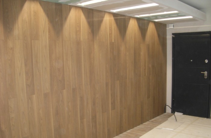 Laminates on the wall