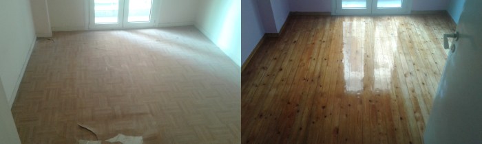 Ηρακλής Στρατής - επισκευή ξύλινα πατώματα